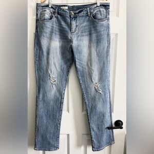 Kut from the Kloth Light Blue Distressed Jeans